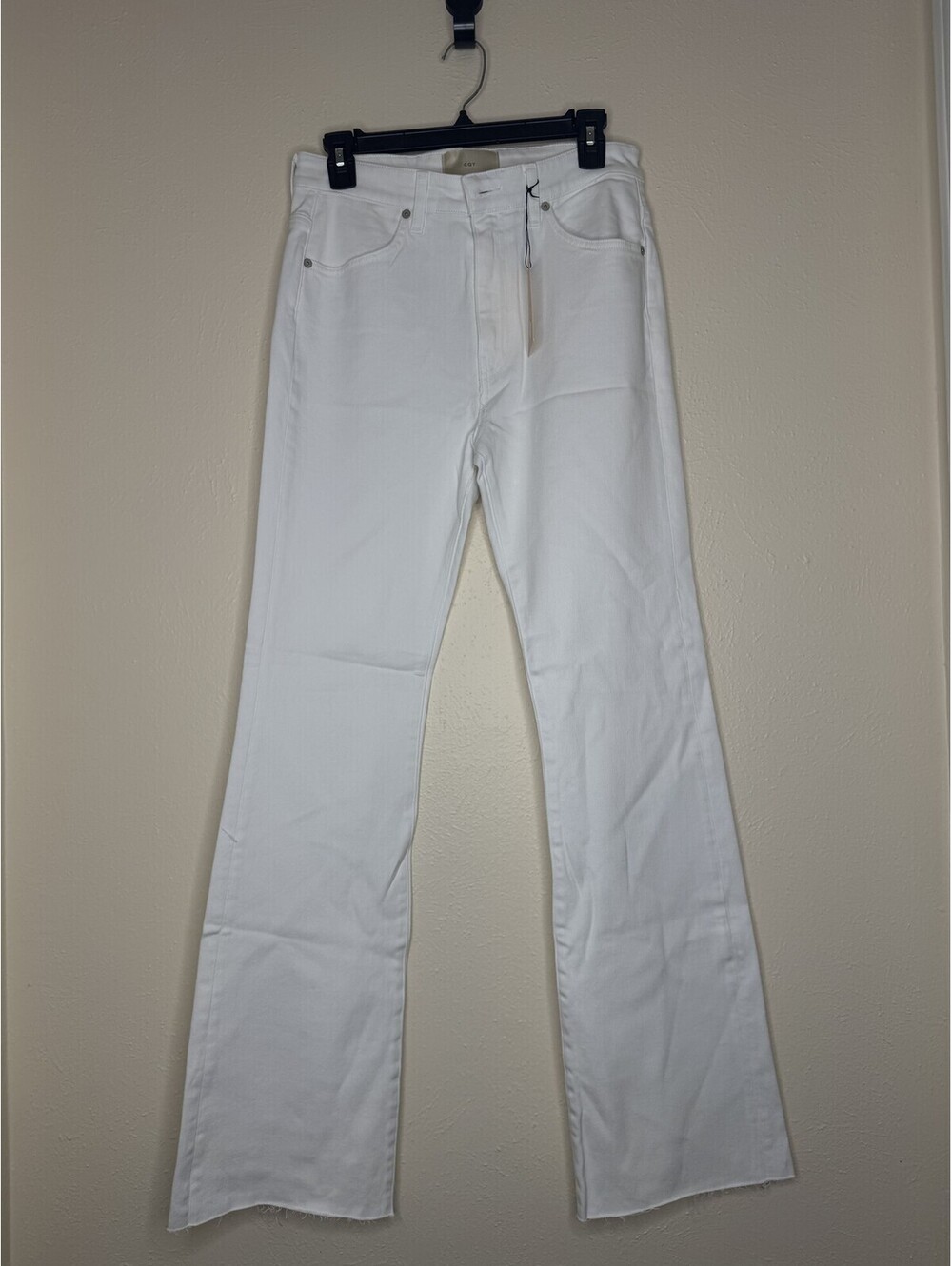 CQY High Rise Bootcut Jeans White Women's Size 30 NWT
